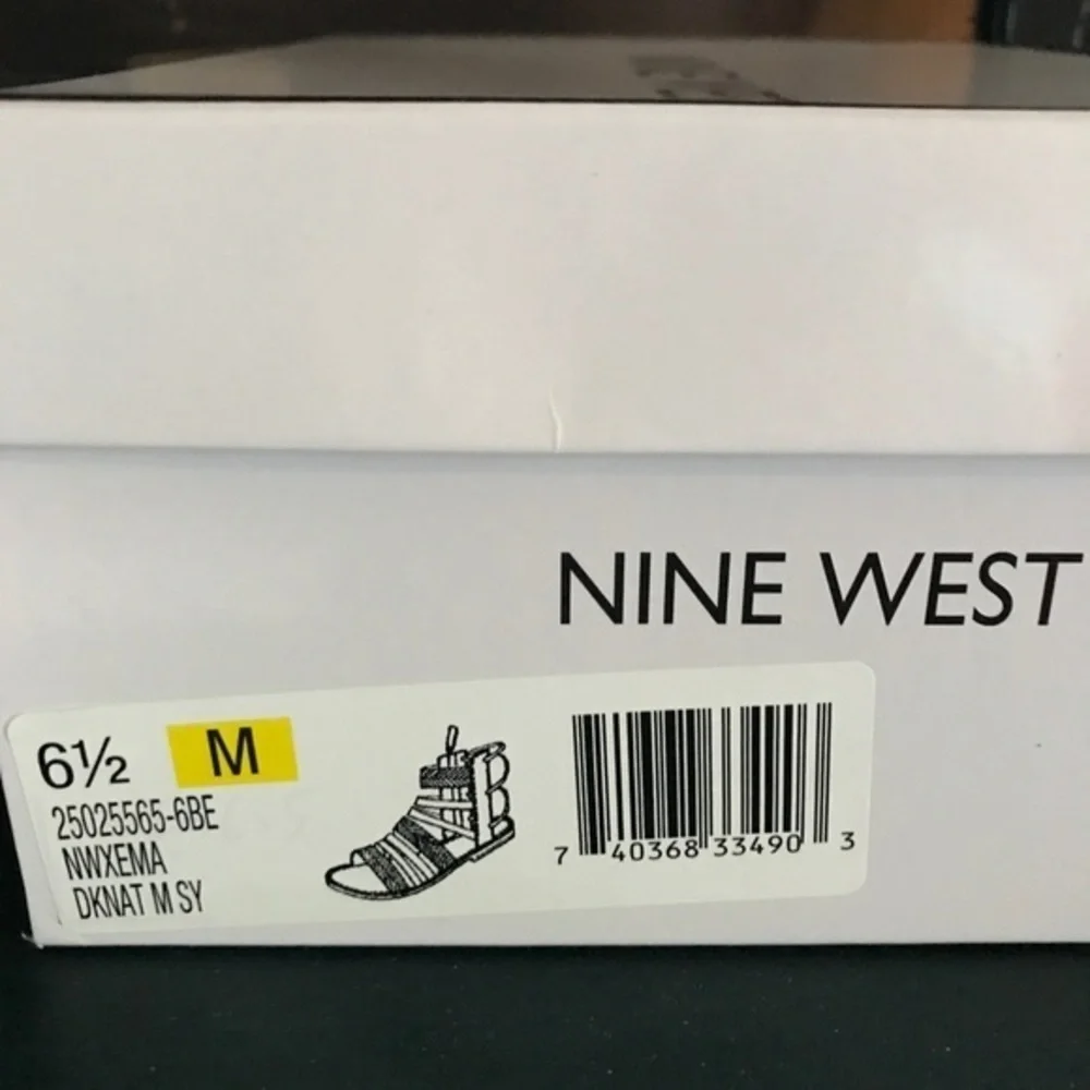 NWB Nine West Leather Sandals 6.5